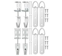 Osmond Kit de Suspension de Miroir avec Cintres et Matériel de Mise à Niveau, Crochets Réglables pour Tableaux, Crochets en J, Matériel de Suspension de Miroir.