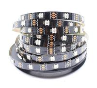 Osmond LED WS2812B de 5 Mètres, 5V, avec 74LEDs à Adresse Individuelle, Bande LED RGB WS2812 Magic Light, IP20 Étanche, Souple, Barre de Lampe.