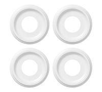 Osmond Lot 4 Médaillons Plafond Nylon Moulé Blanc Luminaires et Ventilateurs Plafond 10 Pouce Diamètre Extérieur X 4 Pouce Diamètre Intérieur X 1-2/8 Pouce Profondeur(Jusqu'à 7-1/4pouce)