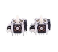 Osmond Lot de 2 joysticks analogiques 3D à vibrations pour jeux PS2