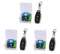 Osmond Lot de 3 modules de relais à canal DC 12 V - Commutateur sans universel + télécommande 2 canaux