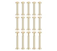 Osmond Lot de 30 vis Chicago en laiton, 30 x 8 mm à tête plate pour liaison, clous de fixation pour bricolage