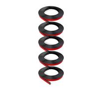 Osmond Lot de 5 rouleaux de grille de fenêtre auto-adhésifs pour décoration de fenêtre Noir