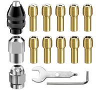 Osmond Mandrin Sans Clé de 1/32 Po à 1/8 Po de Rechange pour Perceuse 4486 et 4485, Tige de Mandrin Sans Clé, Kit D'Adaptateur à Changement pour Outil Rotatif