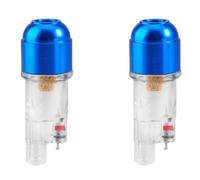 Osmond Mini Filtre à Air pour Aérographe, Séparateur D'Eau, D'Humidité et D', Bleu, 2 Pièces