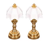 Osmond Mini Lampe de Table R¨¦tro Artisanat Mignon D¨¦coration Maison Bureau Ornements Miniature Maison de Poup¨¦e SC¨¨ne Mod¨¨Le A