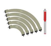 Osmond Modèles de Gabarit pour Routeur à Rayon Gabarits de Coin Arrondi Gabarits de Grand Arc pour Outils de Menuiserie en Bois
