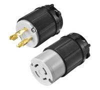 Osmond NEMA L15-30P / 30C Twist Verrouillage Twist Locking Connector Set, Mâle /, 30ampes, AC 250 Volt, 3 Poteau-4, Mise à la Terre pour Applications Électriques Sûres