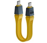 Osmond Nouveau Câble USB 4 2.0 80 Gbit/S Gen4 USB C vers EGPU 16K PD 240 W Câble Court Unidirectionnel 120 Gbit/S Jaune