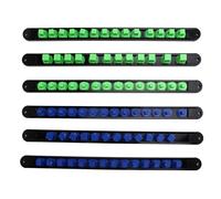 Osmond Organisateur de Douilles en ABS 6 Pièces à Usage Intensif avec Rails de Clips 1/2", 3/8", 1/4" pour L'Organisation des Outils