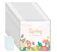 Osmond Organisateur de Stockage de Papier de Scrapbooking, avec Onglets D'Index Collant, Porte-Papier Cartonné en Plastique Transparent pour le Vinyle Du Scrapbook