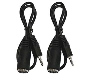 Osmond Paquet de 2 Adaptateurs MIDI de Type A vers 3,5 Mm, Câble de 20 Pouces, Ligne Audio, Installation Facile