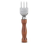 Osmond Pic à glace robuste avec poignée en bois , broyeur à glace à trois dents en acier inoxydable 304 pour cocktail barman