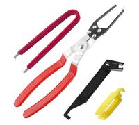 Osmond Pince D'Extraction de Relais, Pince D'Extraction de Fusible, Lot de 4 Outils D'Extraction de Fusible de Relais Automobile, Outil D'Extraction de Fusibles FMM, Extracteur de Borne
