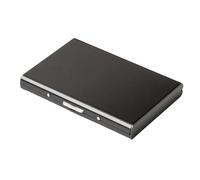 Osmond Porte-Cartes de Crédit en Métal Fin - Porte-Cartes de Visite - Portefeuille en Aluminium Antimagnétique, Porte-Cartes en Acier Inoxydable, Clip pour Carte D'Identité A