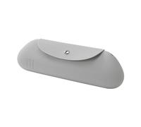 Osmond Porte-pinceaux de maquillage en silicone - Sac de voyage - Souple et portable - Gris