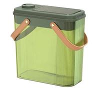 Osmond Poubelle en Plastique à Double Compartiment avec Couvercle, Poubelle Transparente pour la Séparation des Déchets Secs et Humides à et au Bureau.