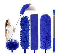 Osmond pour Le Nettoyage des Plumeaux avec Perche D'Extension, Plumeau Extensible de 100 Pouces pour Le Nettoyage des Ventilateurs de Plafond.