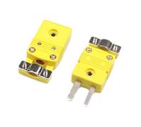 Osmond Prise et Mâle de Type K avec Clip, Fiche Jaune de Thermocouple de Type K avec Support, Connecteur de Thermocouple de Type K