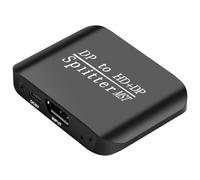 Osmond Répartiteur DisplayPort vers DP+-Compatible, 1 Entrée 2 Sorties, Adaptateur DisplayPort vers DisplayPort MST, Adaptateur DisplayPort vers DisplayPort.