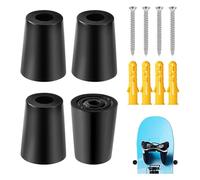 Osmond Support de Ski Vertical en 4 Pièces avec Ancrages à Expansion à Vis Rangement Vertical pour Skis pour et Exposer Vos Skis en Toute Sécurité A