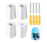 Osmond Support de Ski Vertical en 4 Pièces avec Ancrages à Expansion à Vis Rangement Vertical pour Skis pour et Exposer Vos Skis en Toute Sécurité B