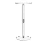 Osmond Table Basse Transparente en Acrylique, Table à Boisson Transparente, Petite Table D'Appoint Ronde en Acrylique, Décorations de Bureau pour