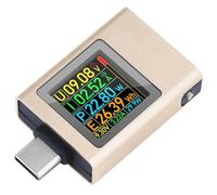 Osmond Testeur Électrique de Type C Testeur Power Bank Téléphone Tester pour L'Équipement Numérique de Type C Champagne