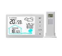 Osmond Thermomètre Hygromètre Intérieur Extérieur, Station Météo sans, Prévisions Météorologiques à Domicile, Horloge, Station Météo