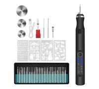 Osmond Trousse de Stylo Graveur Électrique avec 37 Embouts, Graveur Électrique Rotatif à 3 Vitesses pour, Bois, Verre, Pierre et Sculpture Plastique.
