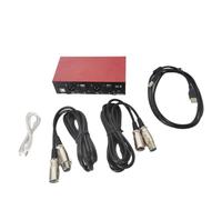 Osmond USB Double Sortie Mixte Alimentation Fantôme pour Les Microphones de Condenseur Équipement D'Enregistrement de Musique 48V avec Câble XLR Double
