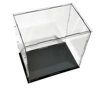 Osmond Vitrine en Acrylique, Boîte en Plastique Transparent, Vitrine de Rangement Anti-Poussière pour Objets de Collection, Poupées, Modèles de Voitures C