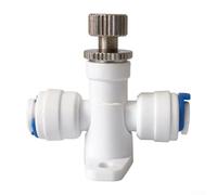 Osmose inverse pour vanne de contrôle du système 2 pièces réglable pour purificateur d'eau, adaptateur d'alimentation RO 500L/H, blanc (1)