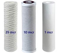 Osmose Lot de 3 filtres pour osmose inverse 25-10-1 microns