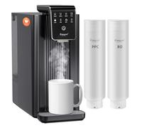 Osmoseur Inverse Distributeur Eau Chaude: osmose inverse avec filtration à 6 niveaux Système d'osmose inverse de comptoir moniteur TDS en temps réel 3:1 pur à évacuation pour Cuisine Bureau Maison