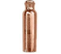 OSNICA Bouteille d'eau en cuivre pour voyageur 100% cuivre pur - Bouteille élégante en cuivre sans joint, anti-fuite - Bénéfices pour la santé ayurvédiques - Bouteille en cuivre de 900 ml (Design 10)