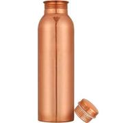 OSNICA Joint Free Bouteille d'eau en cuivre anti-fuite - Vase en cuivre ayurvédique élégant pour le sport, le fitness, le yoga, les bienfaits pour la santé naturelle, 900 ml (design 06)