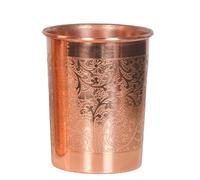 OSNICA Lot de 4 verres à eau en cuivre pour guérison ayurvédique Moscow Mule - 350 ml (Style 06)