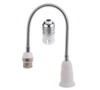 OSNIYAW Adaptateur de support de lampe B22 vers E27 - Extension réglable à 360° - Adaptateur de douille de lampe LED réglable