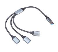 OSNIYAW Adaptateur répartiteur USB mâle vers multiport avec 1 câble USB 3.0 et 2 câbles d'extension USB 2.0 pour téléviseurs et concentrateurs USB