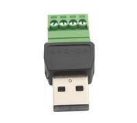 OSNIYAW Adaptateur USB 2.0 a mâle Bornes à vis Bloc Durabilité Conception sans Soudure pour Le de données et Les adaptateurs de d ' Appareil Adaptateur de Bloc de bornes à vis USB