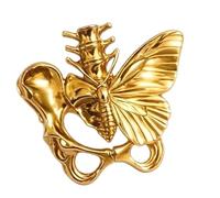 OSNIYAW Anneaux de colonne vertébrale élégants anneau délicat tendance empilable texture en alliage pour une tenue décontractée tranche papillon, One Size, Comme décrit, Produit conforme à la