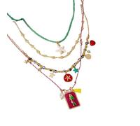 OSNIYAW Artisanal Rough Rope Chain Collection Lot de 4 colliers avec couleurs dynamiques, alliage de qualité supérieure, personnalisables avec plusieurs brins