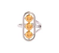 OSNIYAW Bague minimaliste ouverte en acier inoxydable avec blocage de couleur, ajustement confortable, One Size, Comme décrit, Comme décrit.