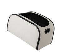 OSNIYAW Boîte de rangement de voiture de qualité supérieure en cuir pour dossier de siège avant avec design spacieux et cadre en EVA solide avec couvercle