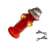 OSNIYAW Bouche d'eau solaire avec éclairage pour dressage d'animaux de compagnie et amélioration du jardin