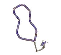 OSNIYAW Bracelet de prière avec perles de verre cylindriques lisses - 33 comptes - Accessoire léger et élégant - Bracelet Tasbih fait à la main, taille unique, comme décrit