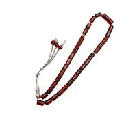 OSNIYAW Bracelet de prière avec perles de verre cylindriques lisses - 33 comptes - Accessoire léger et élégant - Bracelet Tasbih fait à la main, taille unique, comme décrit
