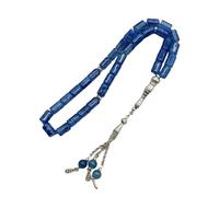 OSNIYAW Bracelet de prière avec perles de verre cylindriques lisses - 33 comptes - Accessoire léger et élégant - Bracelet Tasbih fait à la main, taille unique, comme décrit
