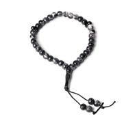 OSNIYAW Bracelet de prière élégant avec perles de prière, religion, cadeau de l'Aïd, bracelet de perles de prière Tasbih, pompons fait à la main, bracelet, décoration, accessoires islamiques
